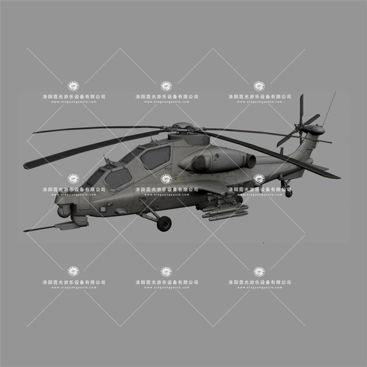 鄂城武装直升机3D模型